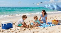 simple family beach routine