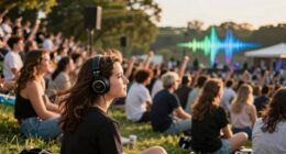 sound levels over music