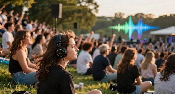 sound levels over music