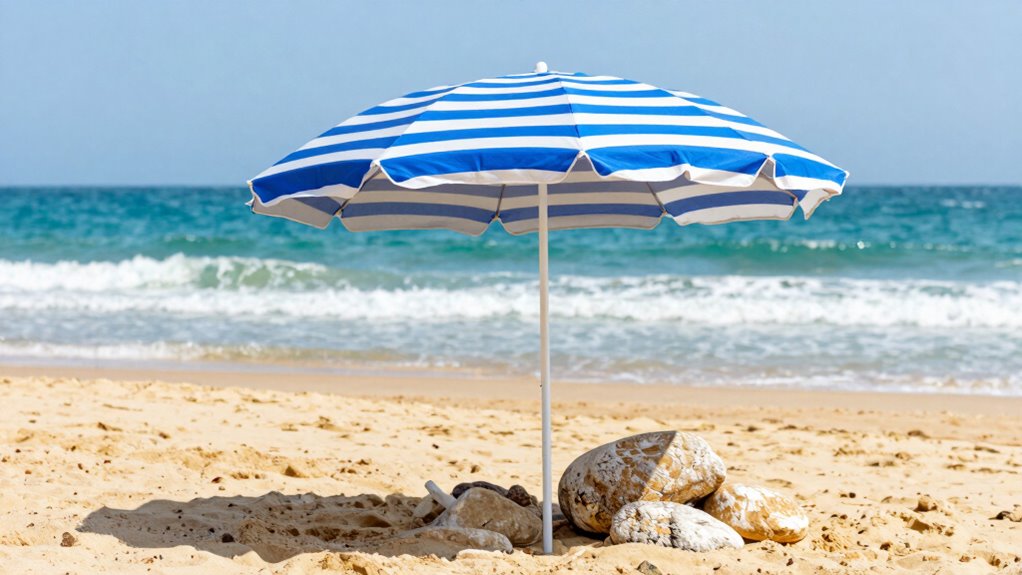 stable wind resistant beach umbrellas
