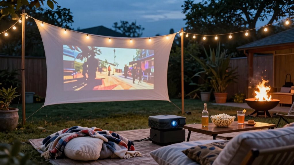 stress free backyard movie planning