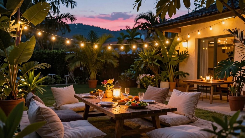 summer backyard theme night