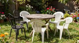 uncomfortable backyard seating choices
