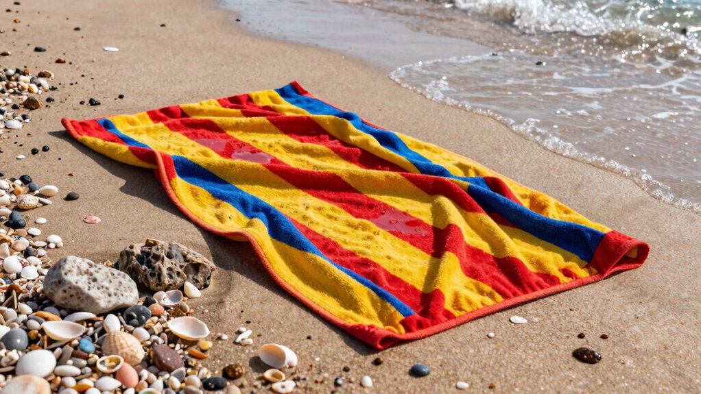 using a thick towel