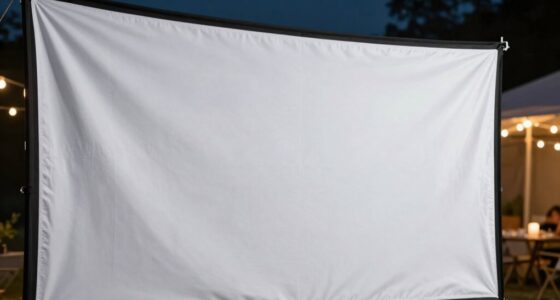 versatile backyard projection screen