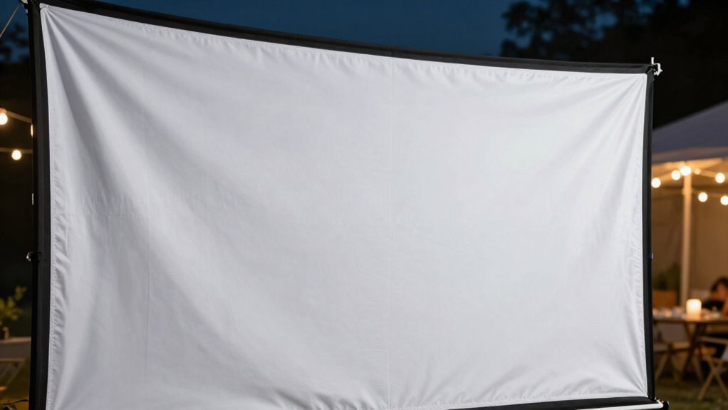 versatile backyard projection screen