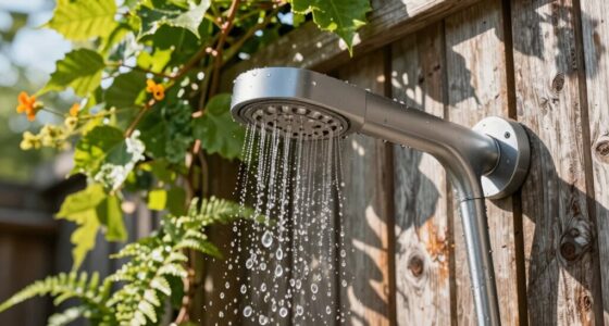 versatile outdoor shower design