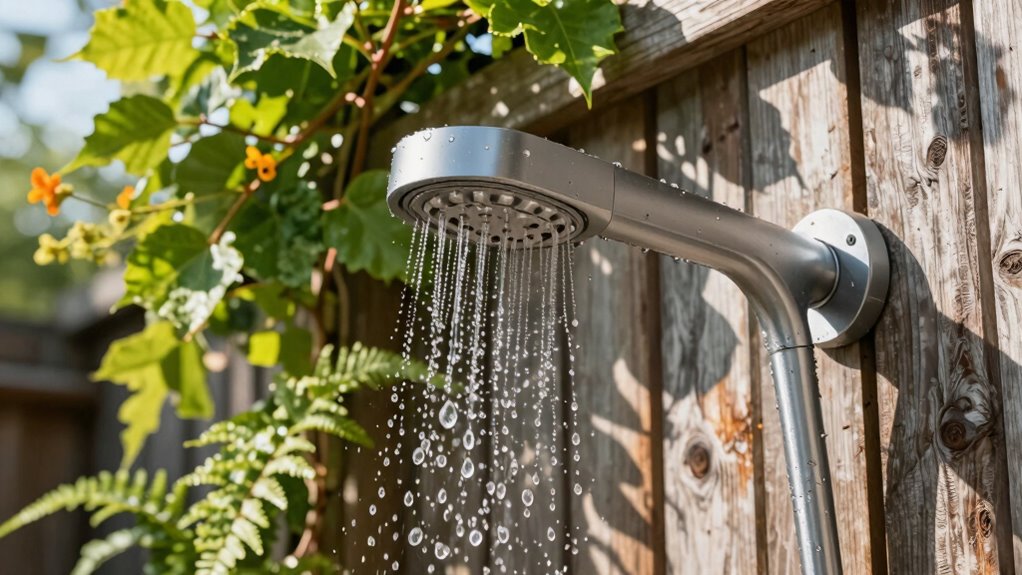 versatile outdoor shower design