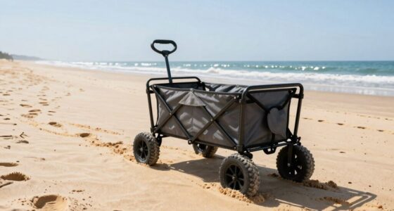 versatile sand resistant kayak carts