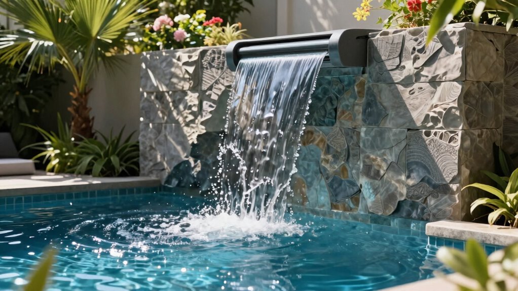 water features enhance outdoor serenity