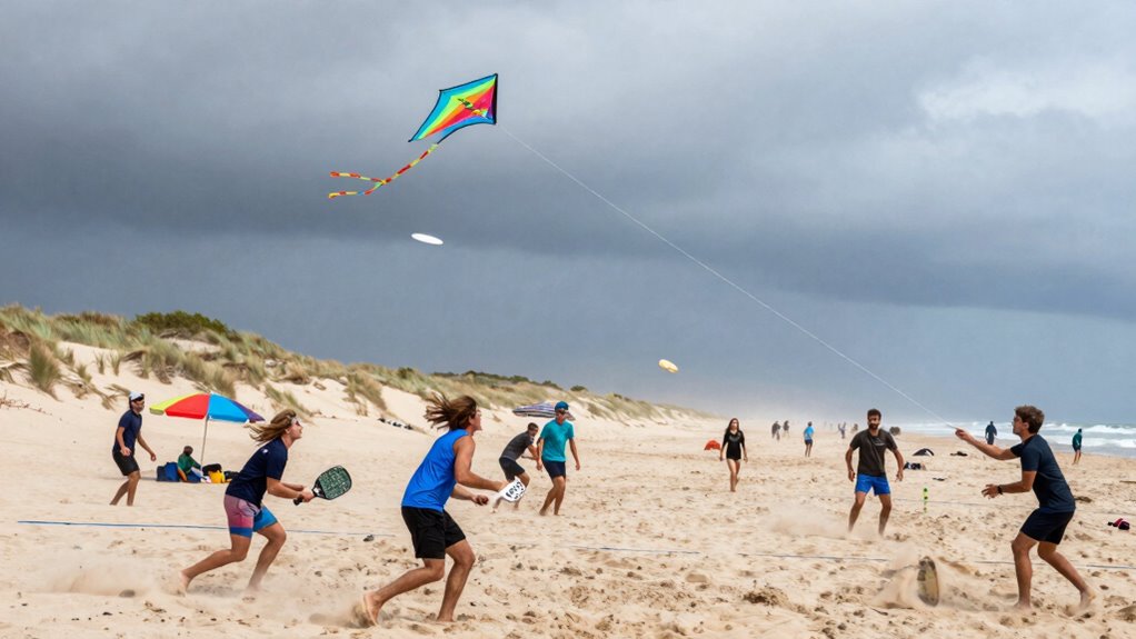 wind shapes beach activities