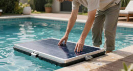Floating Solar PV on Foam with Air Bubblers