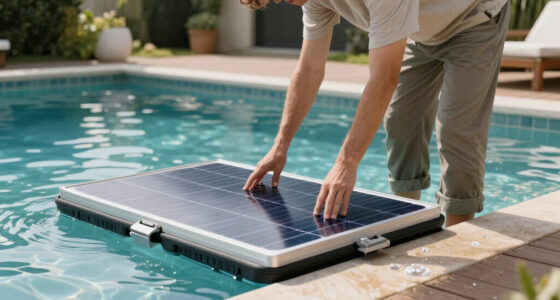 Floating Solar PV on Foam with Air Bubblers