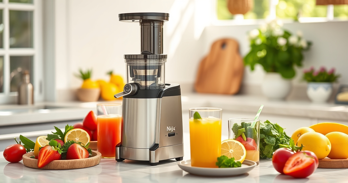 Refreshing Summer Juice with the Ninja NeverClog Cold Press Juicer