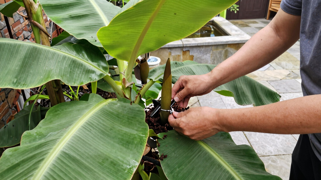 Bananas Sprout In Rayleigh Garden UK After 15 Years