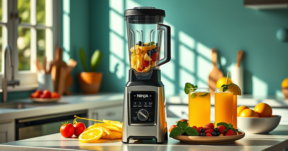 Cool Summer Smoothie with Ninja BC151EM Blast Portable Blender