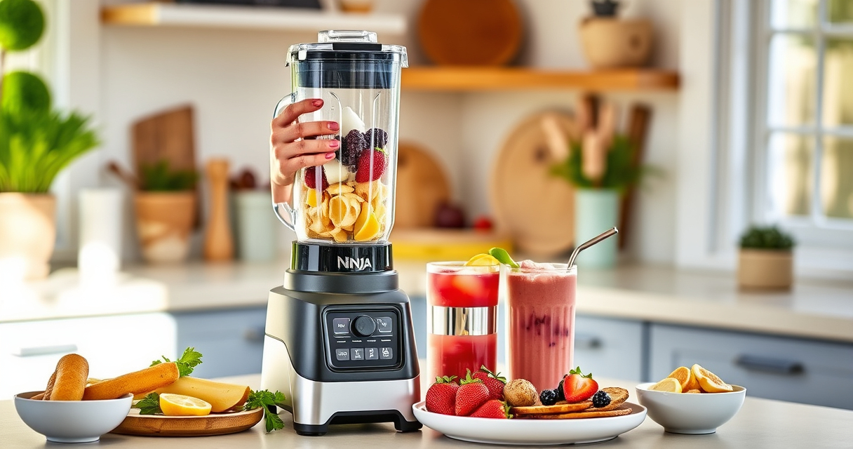 Refreshing Summer Smoothie with Ninja BC151EM Blast Portable Blender