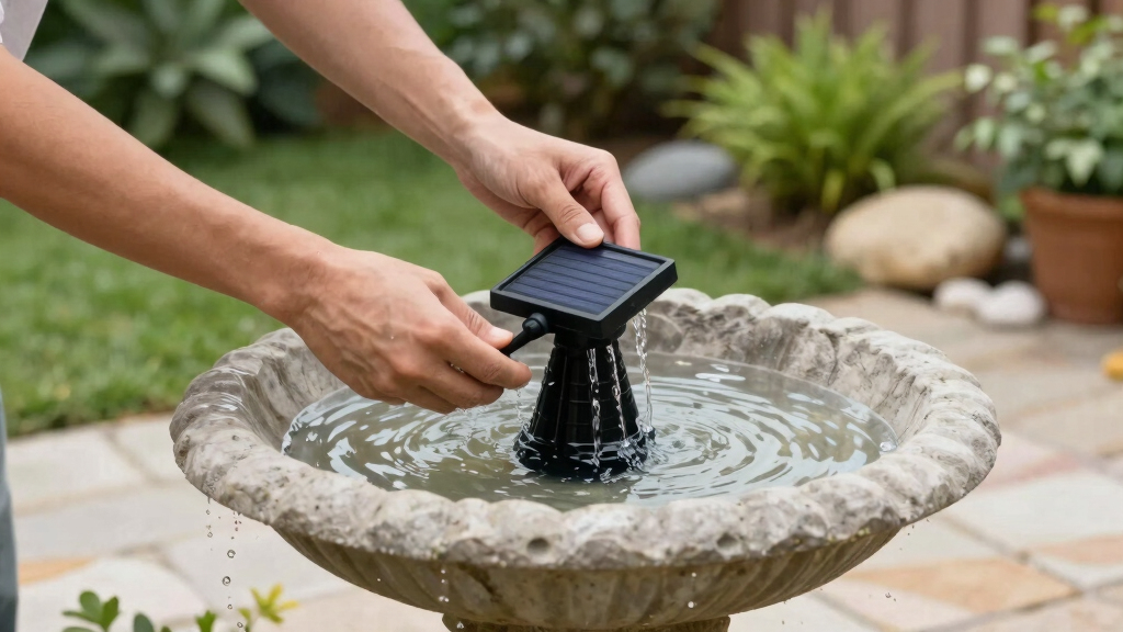 This $10 Solar Fountain Stops Mosquitoes Breeding in Bird Baths, Attracts Feathered Friends & Adds Soothing Sounds to Your Garden