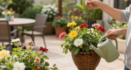 6 Simple Ways To Give Hanging Baskets A Refresh In August – And Keep Containers Looking Lush All Fall