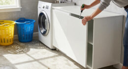 A Laundry Room Was An Eyesore Until IKEA Cabinets Gave It An Organized Redo