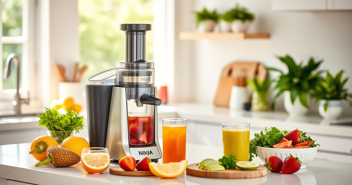 Make Poolside Sips Effortless with the Ninja NeverClog Cold Press Juicer