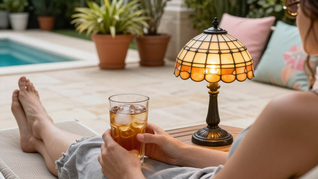 T.J. Maxx Is Selling Out Of This Tiffany-Inspired Accent Lamp
