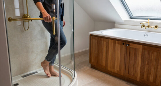 A Clever Layout Turned This Awkward-shaped Room Into A Luxe Hotel-style Bathroom