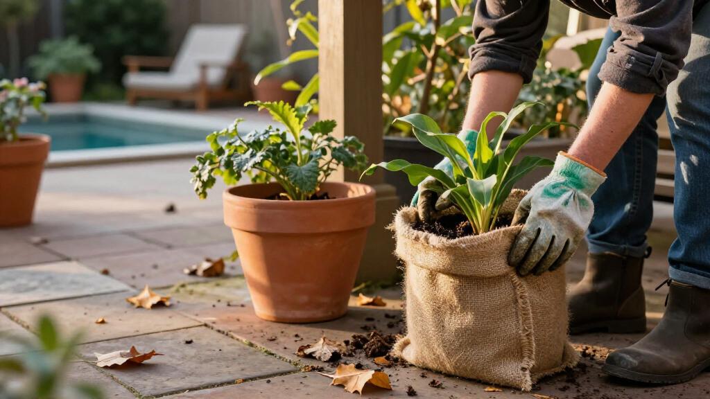 Do These 3 Things To Protect Your Container Plants Before The First Frost, Says My Professional Gardener Husband