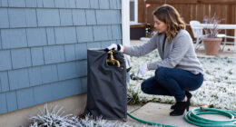 This Easy-Fit Cover Helps Protect Outdoor Faucets From Winter Frost And Freezing Temperatures – And Takes Seconds To Install