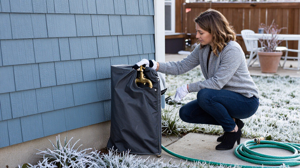 This Easy-Fit Cover Helps Protect Outdoor Faucets From Winter Frost And Freezing Temperatures – And Takes Seconds To Install